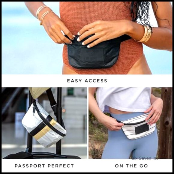 Mini Hip Pack Lightweight Packable Splash-Proof Fanny Pack Travel Gym - Picture 5 of 6